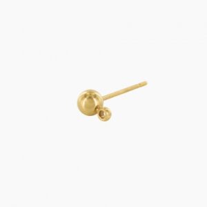 Gold-plated verneil earrings