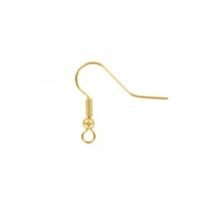 Gold-plated ball wire hooks