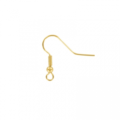 Gold-plated ball wire hooks