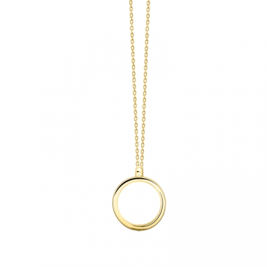 Gold close-set necklace setting